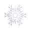 15&#x22; LED Pure White &#x26; Blue Snowflake Christmas Window Silhouette D&#xE9;cor
